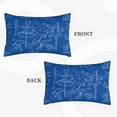 thumbnail image 6 of ZNDUO Rectangular Plush Cushion Cover, Cartoon Beach Graffiti Pattern Non-Pilling Hidden Zip Bedroom Sofa Pillowcases, 14"x20", 6 of 8
