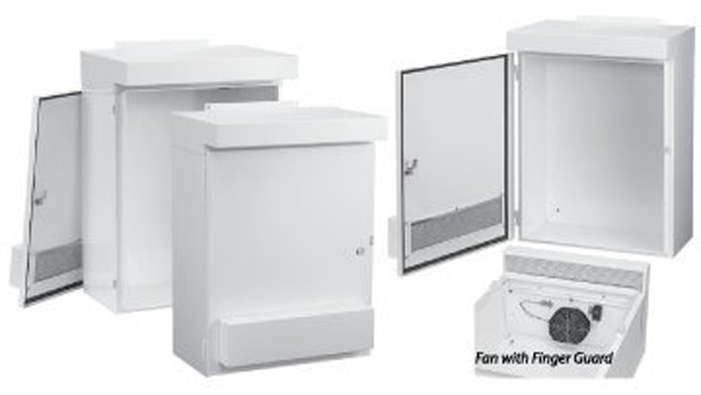 Hoffman WF10LP NEMA Type 3R Drive Enclosure with 6" Fan, Galvanized