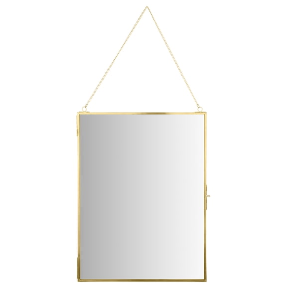 Koyal Wholesale Modern Mirror Wall Decor Photo Frame Cabinet, Large 12" x 16" Hanging Tall Vertical Rectangle Wall Mirro