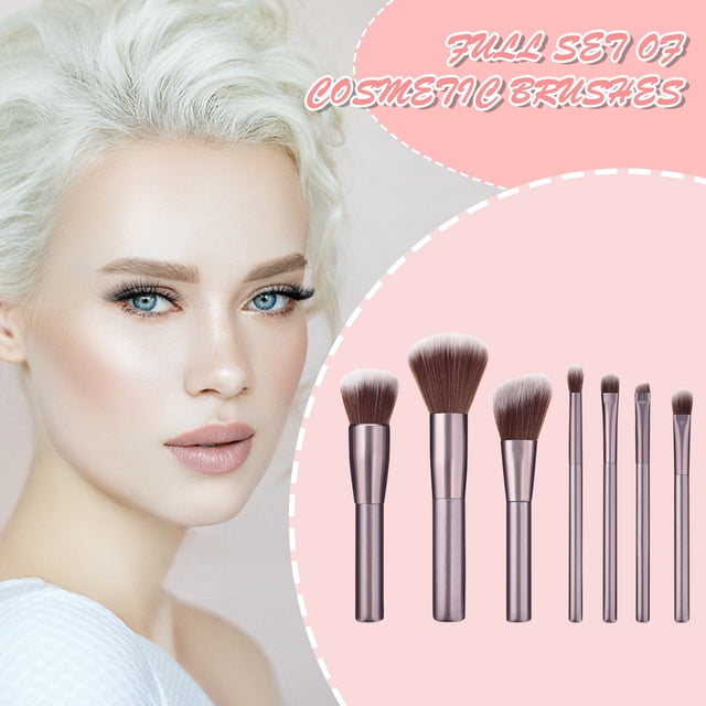 cepillos cosméticos fibra artificial negra clara mango de madera cepillo cosmético herramienta de belleza Wmkox8yii hjk2155