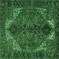 thumbnail image 1 of Ahgly Company Indoor Square Persian Emerald Green Traditional Area Rugs, 7' Square, 1 of 4