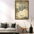 thumbnail image 5 of Naples Vintage Map Prints Canvas, Italy Map Art Canvas, Canvas, Naples Map City style Watercolor art Canvas, 5 of 6