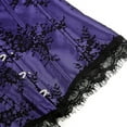 thumbnail image 4 of Grebrafan Womens Corset Top Renaissance Bustier Purple 2XL, 4 of 5