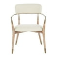 thumbnail image 6 of LumiSource Copper Metal, White Washed Wood, Cream Noise Fabric Savannah Chair - Set of 2, 6 of 10