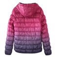 thumbnail image 6 of Krumba Girl's Zip Off Gradient Water Resistant Puffer Jacket Purple 140, 6 of 10