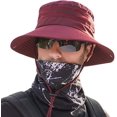 thumbnail image 1 of Sombrero para el sol, gorra de safari con protección solar UPF 50+, sombrero de ala ancha para senderismo, camping, jardinería, pesca, 1 of 4