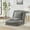 Chenille | Gray, variant on Lazy Sofa Bed,Adjustable Human Dog Bed Floor Chair for Adults,Convertible Sleeper Chair Comfy Small Couch with Pillows & 5 Adjustable Position for Living Room Bedroom Office