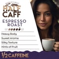 thumbnail image 2 of World's Best Half Caff Espresso Roast Coffee Pods, Compatible w/ K-Cup Brewers, 100ct, 2 of 6