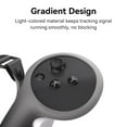 thumbnail image 2 of HZLucki Upgraded Controller Grips Compatible with Meta Quest 3S/Quest 3 Accessories, Extended Gradient Silicone Controller Strap, Widened Adjustable Knuckle Straps Fits Most Hands (Black), 2 of 8