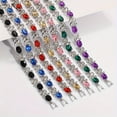 thumbnail image 3 of 1pc Unisex Sparkling Alloy Bracelet with Multicolor Beads - Fashionable Wedding Engagement Bridal Jewelry Gift, No Magnetic Durable Design for Parties & Special Occasions,Champagne, 3 of 9