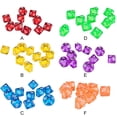 thumbnail image 2 of 10 piezas 0 a 9 caras cubos TRPG juego de mesa cubos de acrílico de varios lados accesorios de juego de mesa Inevent FN0398-05B, 2 of 7