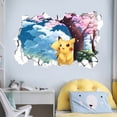 thumbnail image 4 of 3D wall stickers, Pikachu wall stickers, room stickers, kindergarten wall decorations, cartoon graffiti stickers, self-adhesive room decorations, living room decorations, 4 of 9