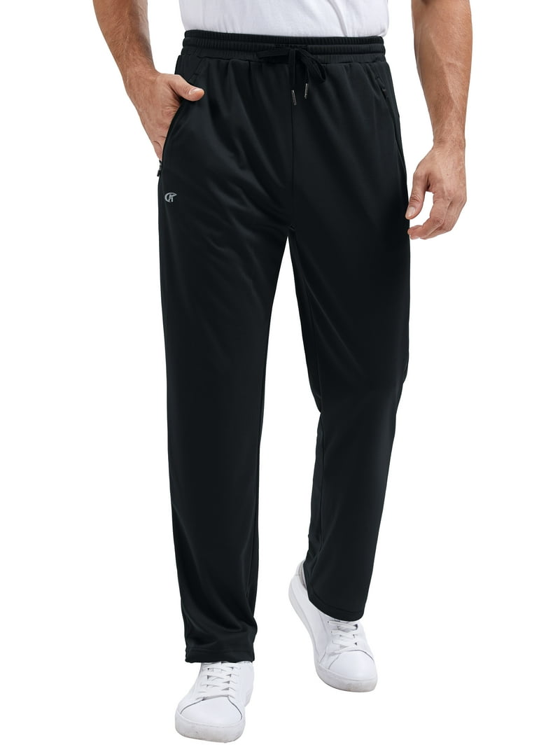 Weilanxin Men's Mesh Lightweight Sweatpants with Zipper Pockets