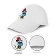 thumbnail image 2 of Gorra de béisbol Disney Minnie Mouse blanca para adultos, 2 of 5