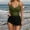 Army Green, variant on Bathing Suits One Piece New Women Bathing Suits Sleeveless Sun Protection Swimsuits Backless Swimwear Style B-142 Pinks S