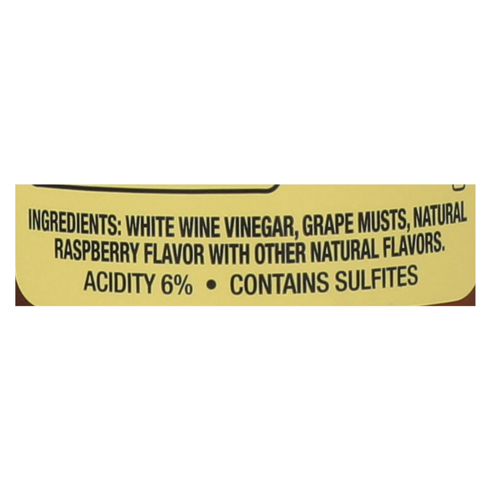 Alessi - Vinegar - White Balsamic Raspberry Blush - Case of 6 - 8.5 FL oz.