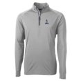 thumbnail image 2 of Men's Cutter & Buck Gray Northern Arizona Lumberjacks Adapt Eco Knit Stretch Recycled Big & Tall Quarter-Zip Pullover, 2 of 3