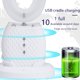 thumbnail image 2 of Cepillo de dientes eléctrico sónico en forma de U, limpieza bucal de 360 grados, cepillo de dientes automático de silicona, luz azul fría, cepillo blanqueador de dientes, 2 of 5