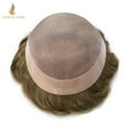thumbnail image 6 of Lyrical Hair Toupee for Men Fine Mono Mens Toupee Human Hair Replacement Systems Monofilament with NPU Hairpiece for Man Black Brown Blonde Gray Hair Wig Unit, 6 of 6