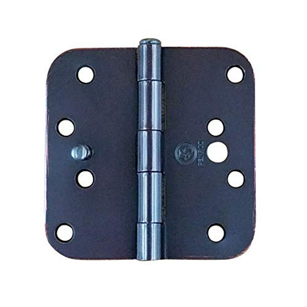 Security Door Hinges Oil Rubbed Bronze 4" Inch with 5/8" Radius
