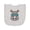 AC-Heather Grey, variant on Inktastic Rhino Funny Rhinoceros Newborn Bib