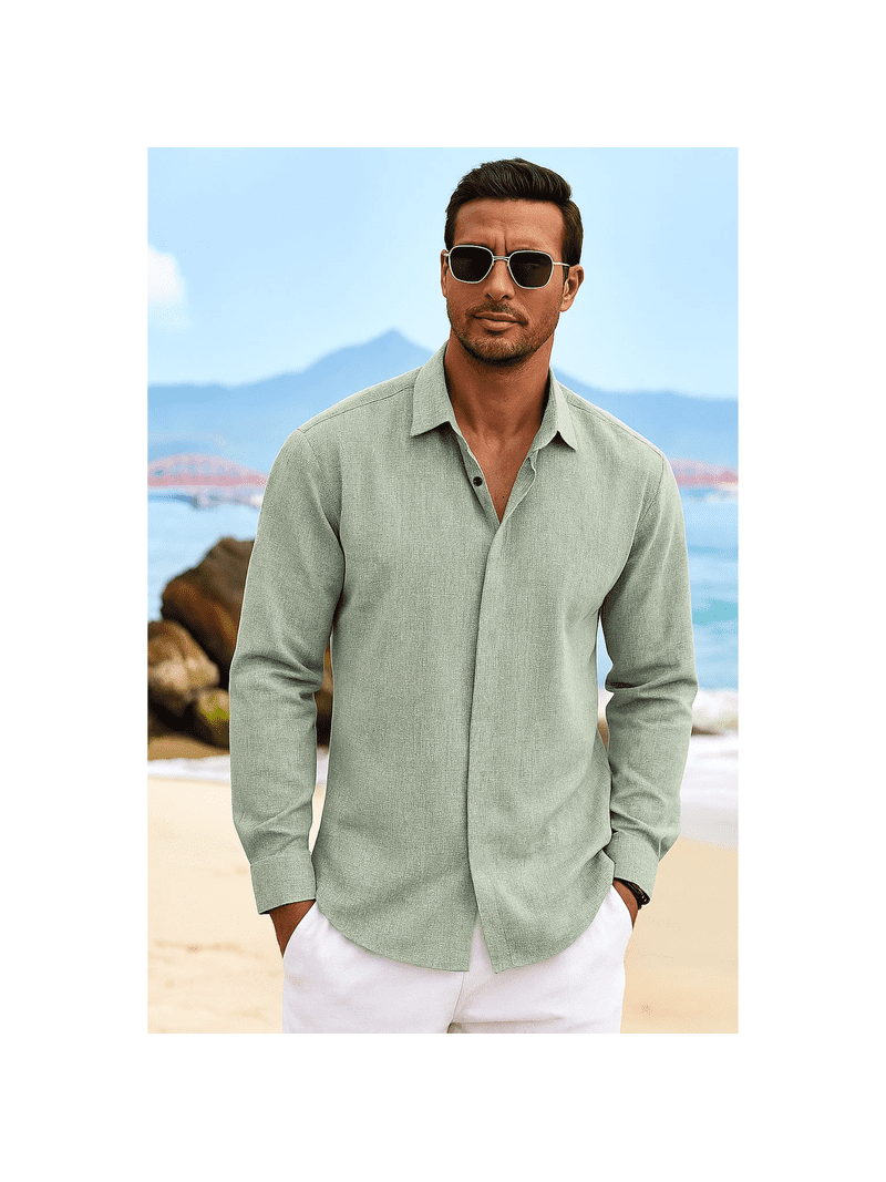 mens dress shirts for work Chef Works Male Premium Formal Dress Shirt - XL