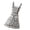 B, variant on Women's Vintage Pleated Ruffle Bowknot Apron with Pockets Maid Dress Pinafore Overalls for Kitchen Cooking and Crafting