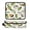 Watercolor Coconuts Pattern, variant on Hair Tool Organizer Bag with Heat Resistant Mat Removable Travel Storage Case for Hot Air Brushes Curling Irons Popcorn Pattern