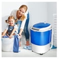 thumbnail image 2 of KriKac Portable Mini Washing Machine with Spin Dryer, Washing Capacity 5.5lbs, Electric Compact Machines Durable Design Energy Saving, Controller, Laundry Washer for Home Apartment RV, Blue, 2 of 9