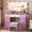 Purple, variant on Vanity Desk with 38" Large Mirror and 9 LED Lights & Glass Top and Power Outlet, Adults Makeup Vanity with Chair and 7 Storage Drawers, Dressing Table Set for Bedroom, Modern Pink