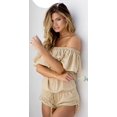 thumbnail image 1 of Luli Fama Cosita Buena Drifter Romper in Gold Rush L177833-316 S / Gold, 1 of 4
