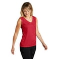 thumbnail image 4 of Sport-Tek Ladies Sleeveless PosiCharge Competitor V Neck Tee-S (True Red), 4 of 6