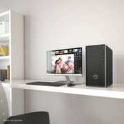 HP Pavilion Desktop Tower, Intel Core i3-8100, Intel UHD Graphics 630, 1TB HDD + 16GB Intel Optane memory, 4GB SDRAM, DVD, Mouse and Keyboard, Ash Silver, 590-p0033w