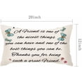 thumbnail image 3 of Throw Pillow Covers A Friend of The Nicest Things Cushion Pillow Case Home Decor Pillowcase 12x20 Inches, 3 of 6
