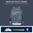 thumbnail image 5 of FORMRS Unisex School Backpack 17" Student Travel Bag with Laptop Compartment, Seaside Door, 5 of 7