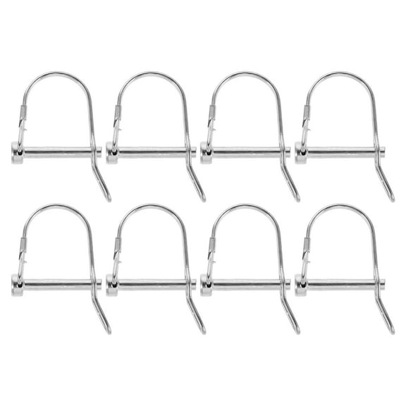 8pcs Trailer Safety Pin and Lock Heavy Duty Shaft Locking Pin for Trailers RVs Boat Farm Equipment Hitch Couplers