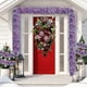 thumbnail image 5 of Corona navideña de bastón de caramelo 2024 para puerta de entrada, guirnaldas y guirnaldas navideñas para adultos, guirnaldas navideñas rojas y blancas con adornos de bolas navideñas para la, 5 of 6