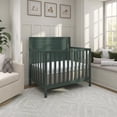 thumbnail image 3 of Dream On Me Bellport 4 in 1 Convertible Mini Crib In Green, 3 of 9
