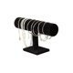 thumbnail image 1 of 2 Pack Black Velvet T-bar Jewelry Display Stands Watch Necklace Bracelet Organizer, 1 of 5