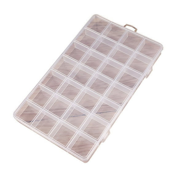 Large Plastic Box 28 Compartments Container Storage Box Rectangle Box-Case for Jewelry Findings Boxes