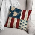 thumbnail image 3 of Creative Products Americana Distressed Wood 18x18 Spun Poly Pillow, 3 of 3