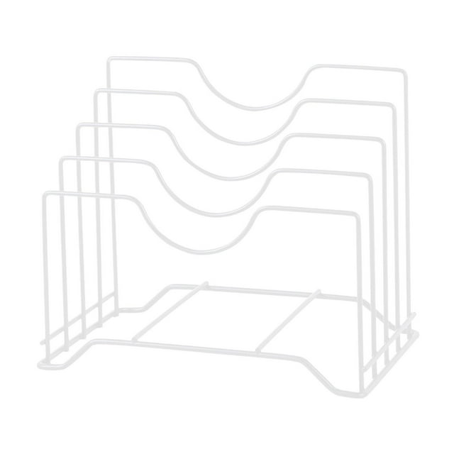 Ohufall Thick Iron Multi layer Four Card Space Kitchen Countertop Pot Lid Storage Rack Cutting Board Storage Racks with storage home and kitchen kitchen items