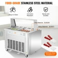 thumbnail image 5 of KFFKFF Fried Ice Cream Roll Machine - A Rolled Ice Cream Maker with Two 13.8x13.8 Inch Pans, 5 of 9