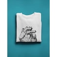 thumbnail image 3 of Heart Hand Draw Style Sweatshirt Men -Image by Shutterstock, Male x-Large, 3 of 4
