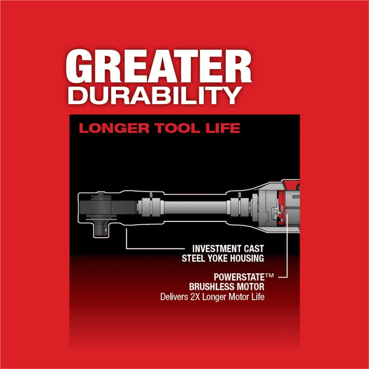 Milwaukee 2560-21 M12 FUEL 3/8" Extended Reach Ratchet 1 Battery Kit