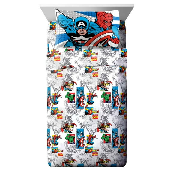 Juego de sábanas Jay Franco Avengers de 3 piezas para niños