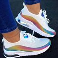 thumbnail image 2 of NOKIO Women Cushion Sneakers La𝖼e Up Running Shoes Comfortable Wide Width Sport Shoes Lightweight Outdoor Walking Shoes Non S𝗅ip Jogging Shoes Fashion Gym Workout Shoes for Back to College, 2 of 4