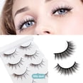 thumbnail image 3 of Pestañas postizas largas y dramáticas para mujeres, pestañas postizas esponjosas, cómodas y naturales suaves, 3 of 5