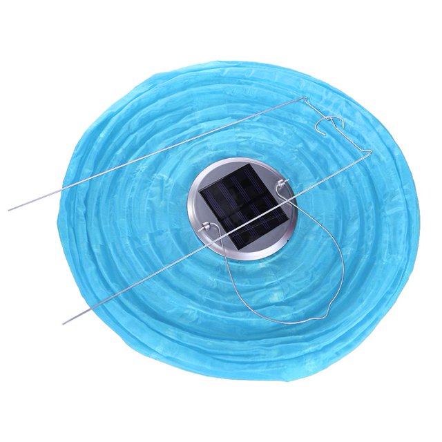 Lámpara Farolillo de papel chino solar LED de 12 pulgadas para decoración del hogar (azul) Ehuebsd Para estrenar