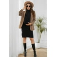 thumbnail image 5 of Fashionable maternity clothes, nursing dresses, warm and comfortable in autumn and winter, breastfeeding evening dresses,L, 5 of 7